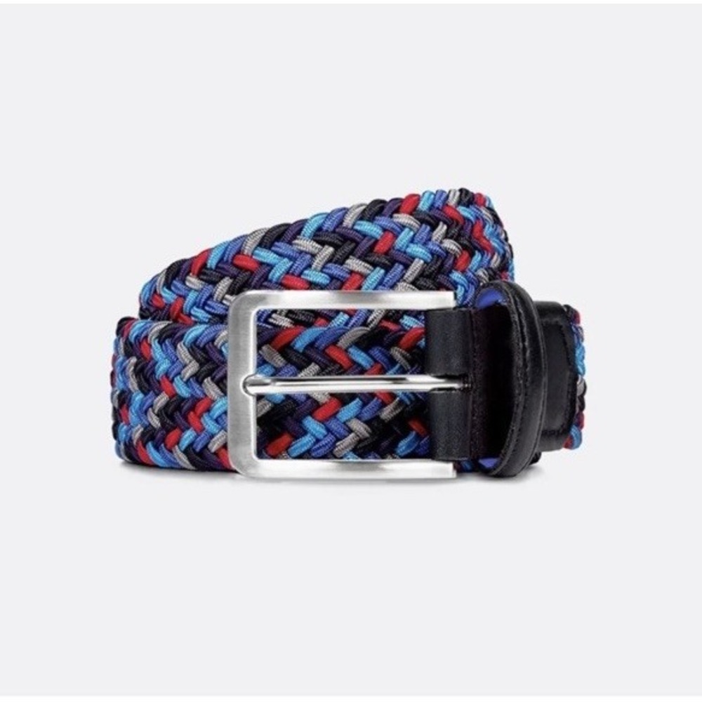 Beltology Chaos Navy/Blue/Red Men's Belt Men's 36 MSRP $95